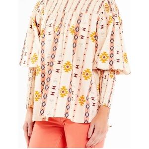 NWT Never Fully Dressed Bridget Aztec Boho Blouse- Size 6